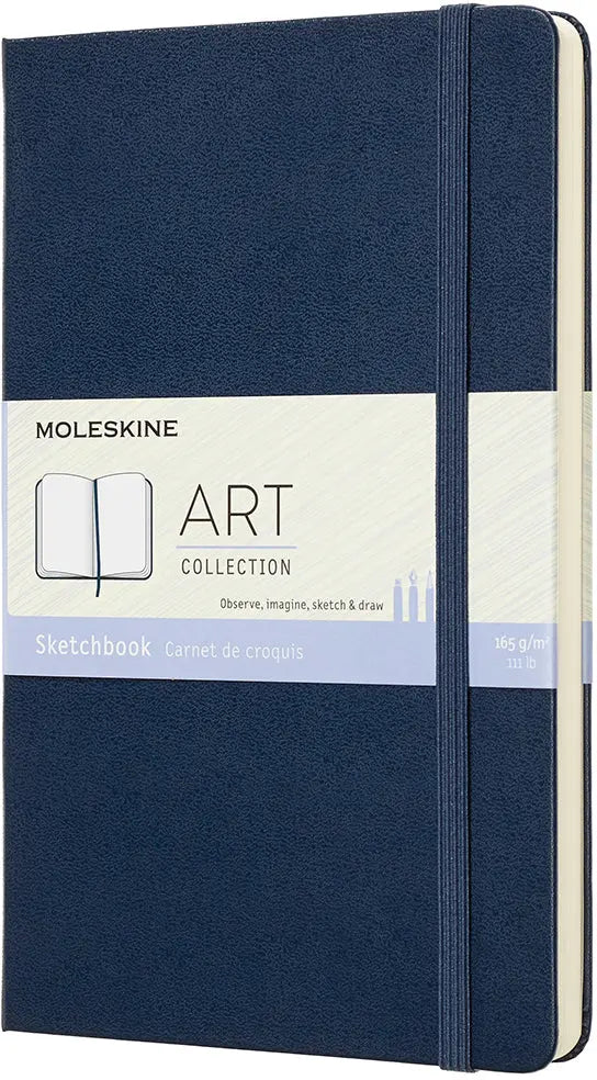MOLESKINE Skizzenbuch L/A5 715611 165g, HC, Saphir Idealshop