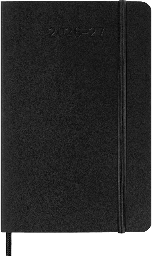 MOLESKINE Wochen-Notizkalender 26/27 DSB18WN2Y27 18M liniert SC schwarz 9x14cm Idealshop