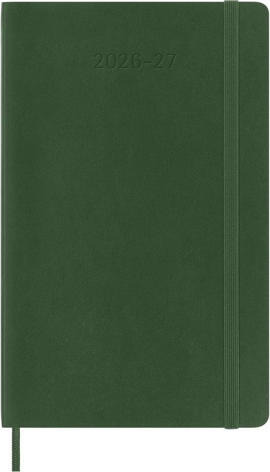 MOLESKINE Wochen-Notizkalender 26/27 DSK1518WN3Y27 18M liniert SC grün 13x21cm Idealshop