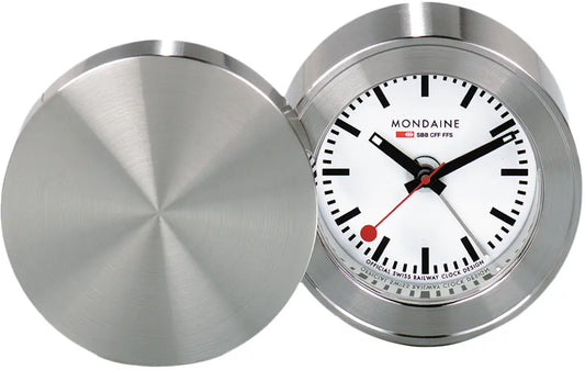 MONDAINE Reisewecker 50mm MSM.64410 silber Idealshop