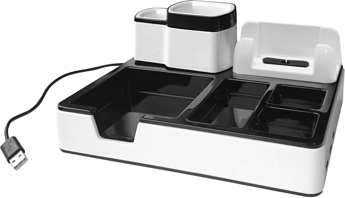 MONOLITH Desk Organizer DO 003 -17 weiss-schwarz 217x187x96mm Idealshop