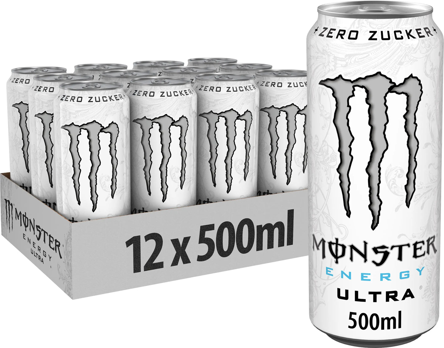 MONSTER ENERGY Ultra White 1995504 50cl, 12 Stk. Idealshop