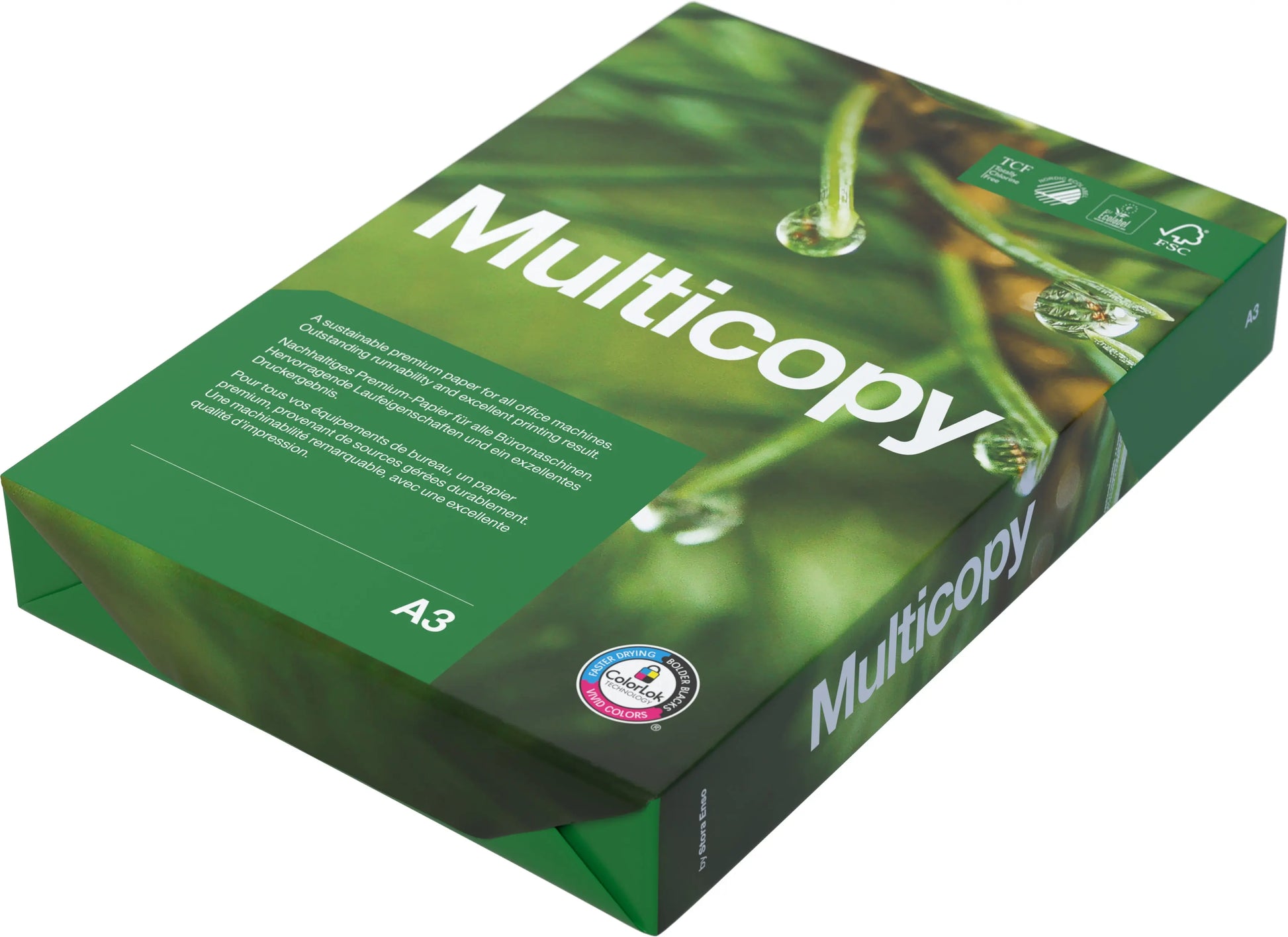 MULTICOPY Kopierpapier A3 88370490 80g, weiss 500 Blatt Idealshop