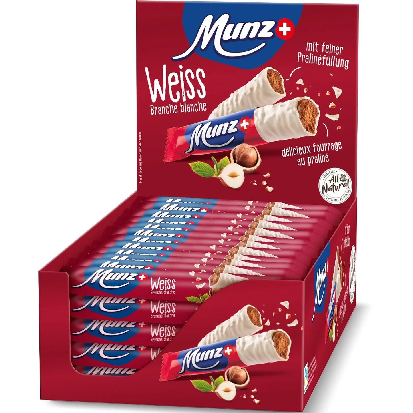 MUNZ Schokoladenriegel 00119 Weiss 40x46g Idealshop
