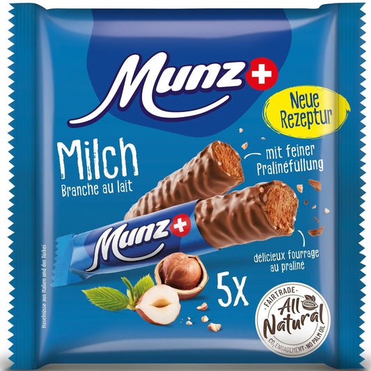 MUNZ Schokoladenriegel 01143 Milch 5x23g Idealshop