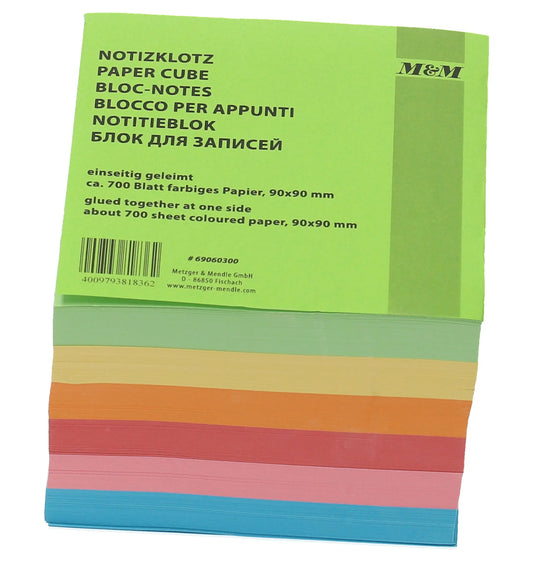 M&M Ersatzzettel Zettelbox 69060300 gleimt, farbig 700 Blatt Idealshop