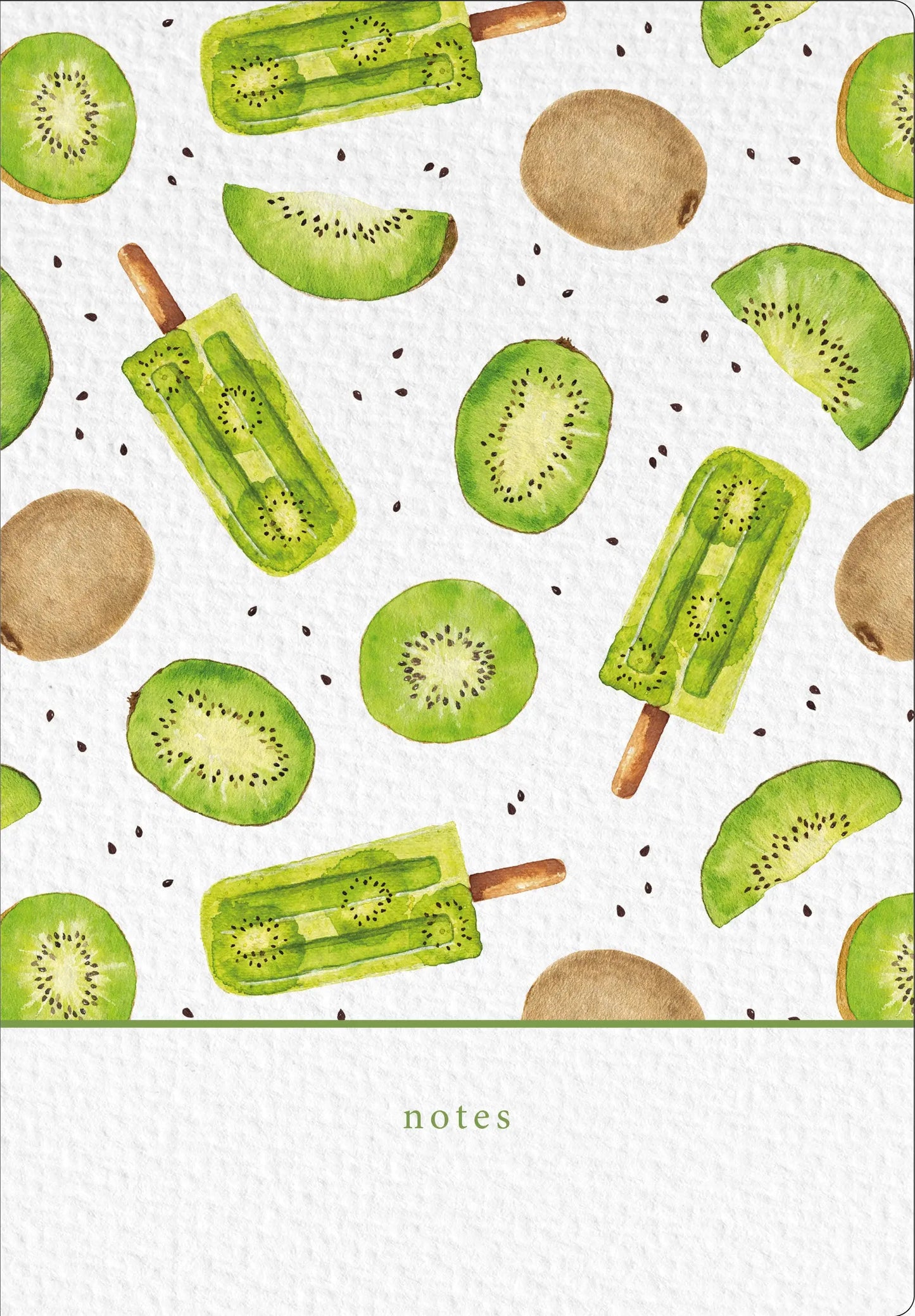 NATUR VERLAG Notizbuch Crushpaper A5 11008N Kiwi Muster, dotted Idealshop