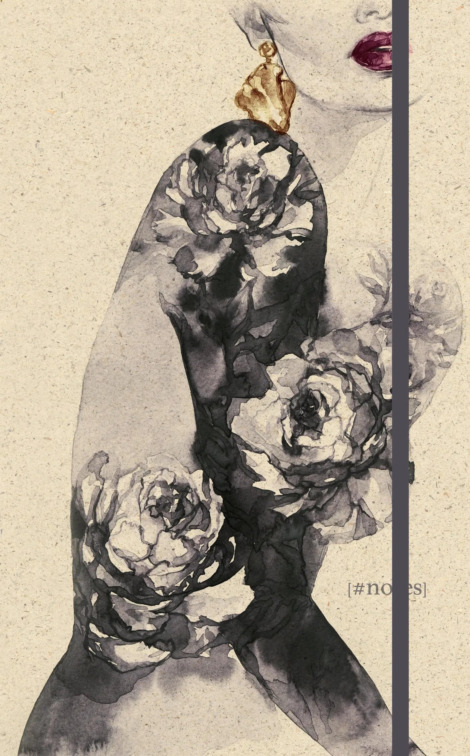 NATUR VERLAG Notizbuch Hardcover 13x21cm 10903N Lady in Black, blanko Idealshop