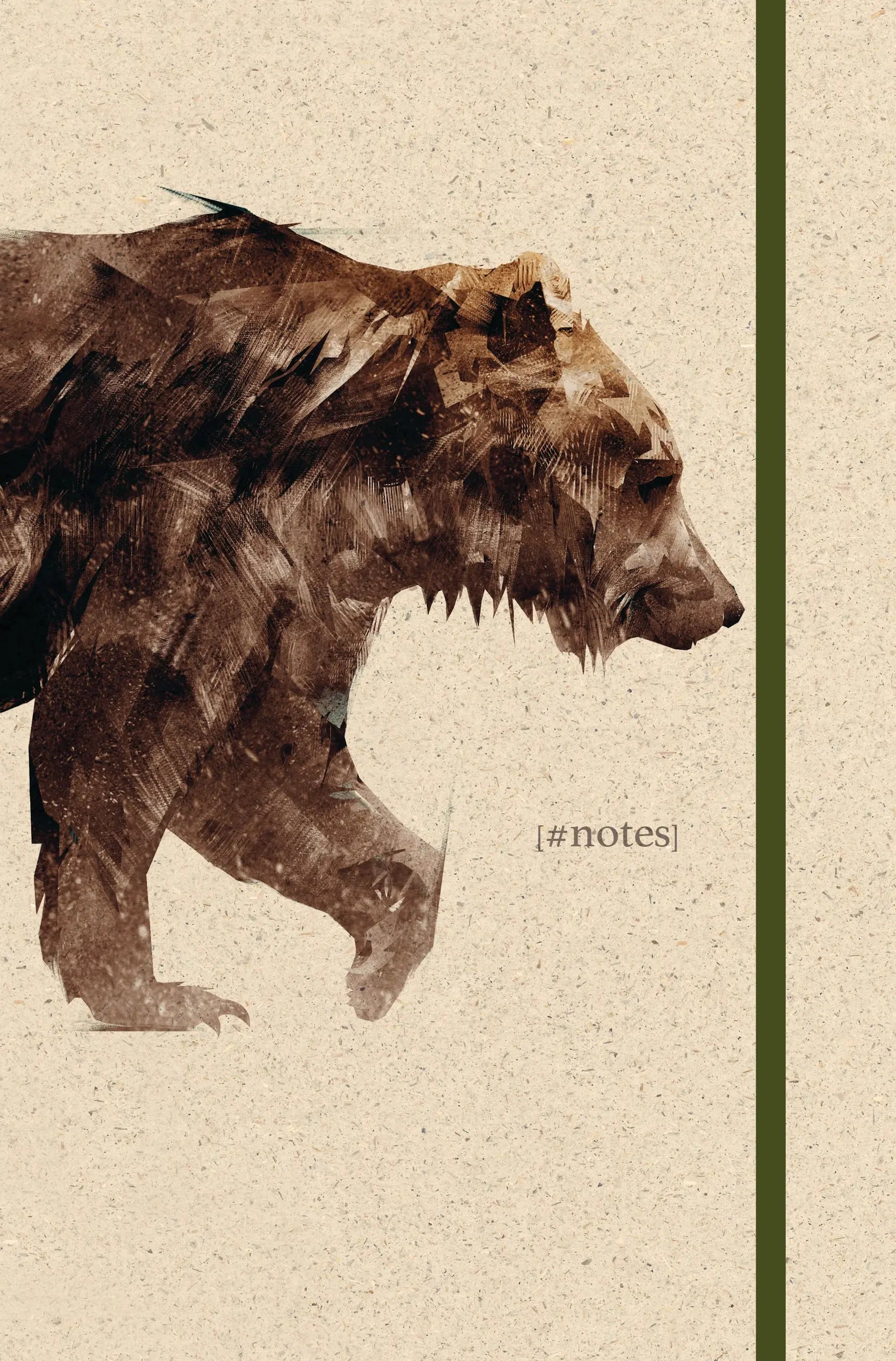 NATUR VERLAG Notizbuch Hardcover 13x21cm 10909N Bear, blanko Idealshop