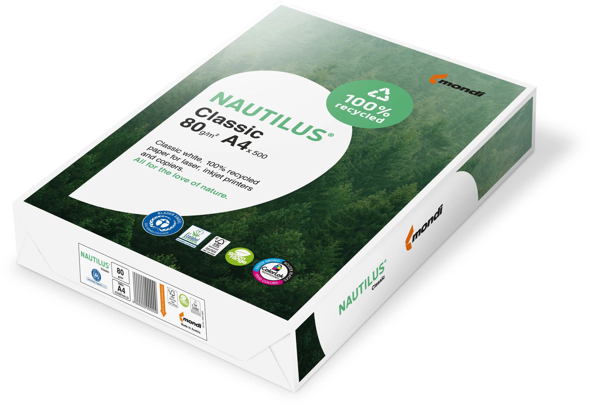 NAUTILUS CLASSIC Kopierpapier A4 88032442 80g, recycling 500 Blatt Idealshop