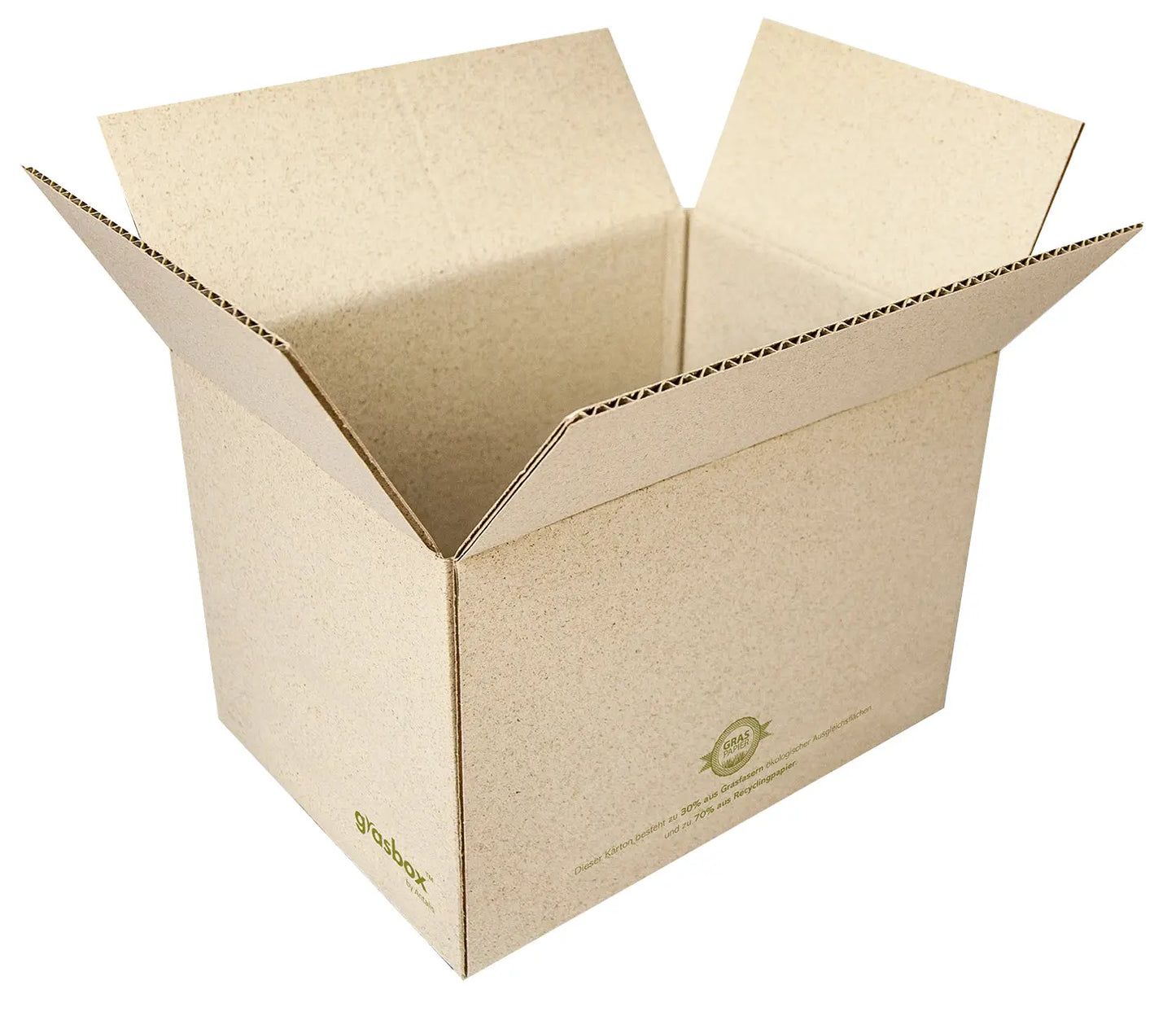 NEUTRAL Faltbox Graspapier 564923 200x240x340mm 25 Stück Idealshop