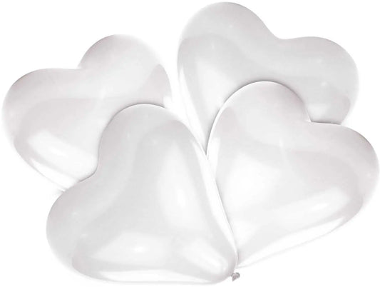 NEUTRAL Latexballons Heart 5 Stk. 9904032 weiss 30.4cm Idealshop