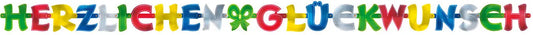 NEUTRAL Party-Kette 1721 Herzlichen Glückwunsch Idealshop