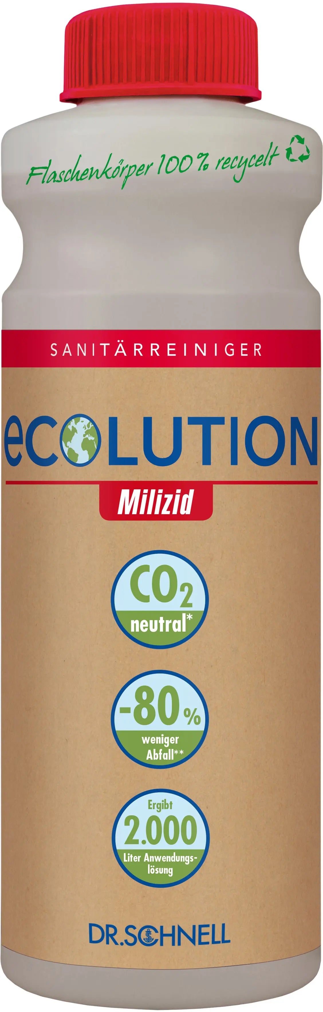 NEUTRAL Sanitärreiniger Ecolution DRS31210 Milizid Ultrakonzentrat Idealshop