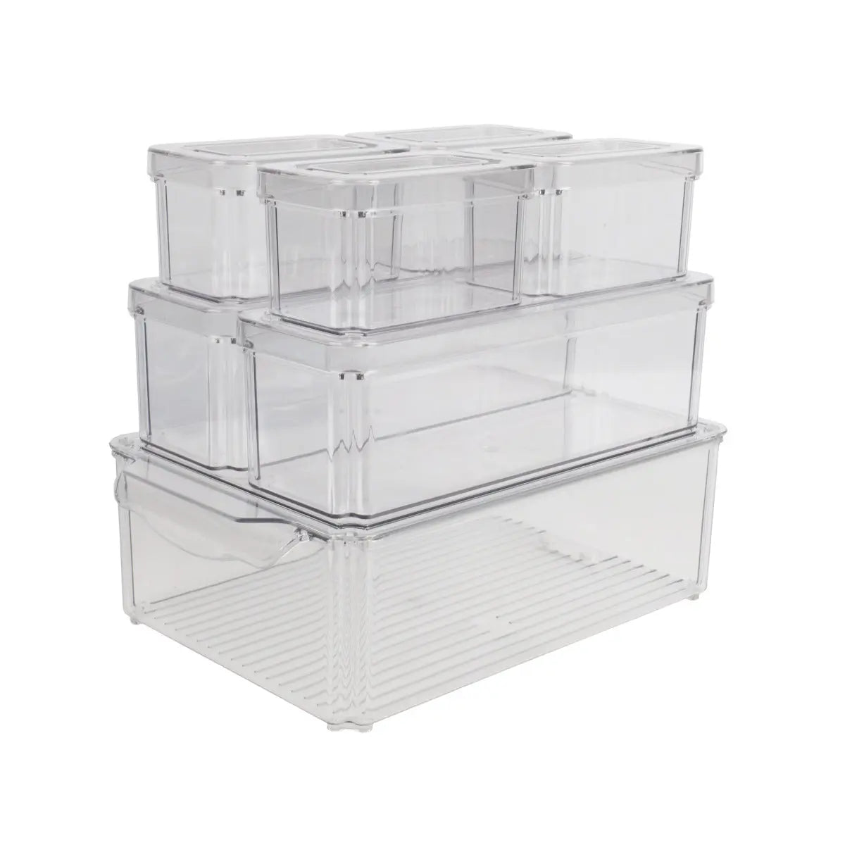 NORDIC Q Fridge/Pantry storage set 2360037 Transparent, 7 pcs. Idealshop