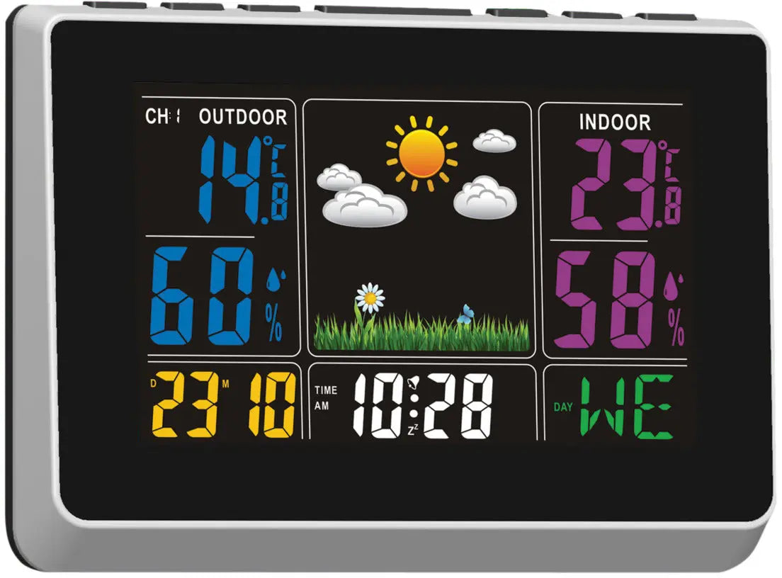 NORDIC Q Weather Station Wireless RS8738LE5B color display outdoor sensor Idealshop