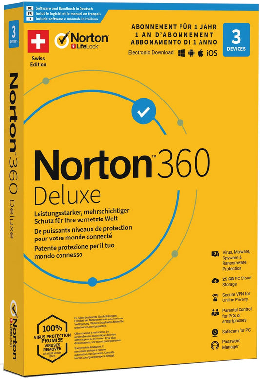 NORTON Norton Security 360, 21401897 3 Geräte Idealshop