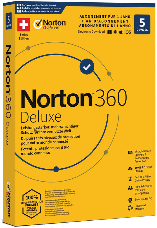 NORTON Norton Security 360, 21401899 5 Geräte Idealshop