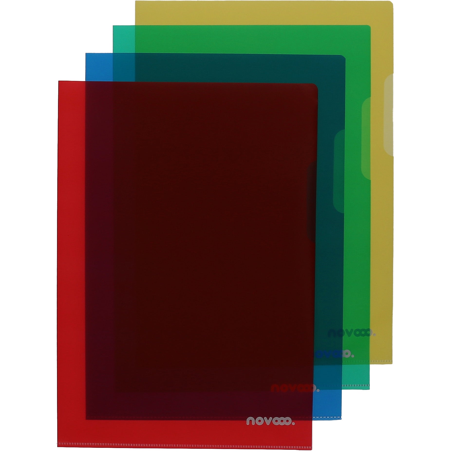 NOVOOO Pro Sichtmappen 120my A4 400197704 assortiert genarbt 10 Stück Idealshop