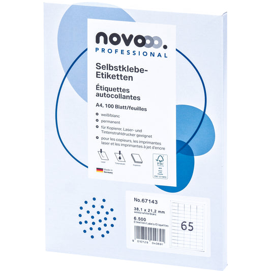 NOVOOO    Etiketten          38.1x12.1mm