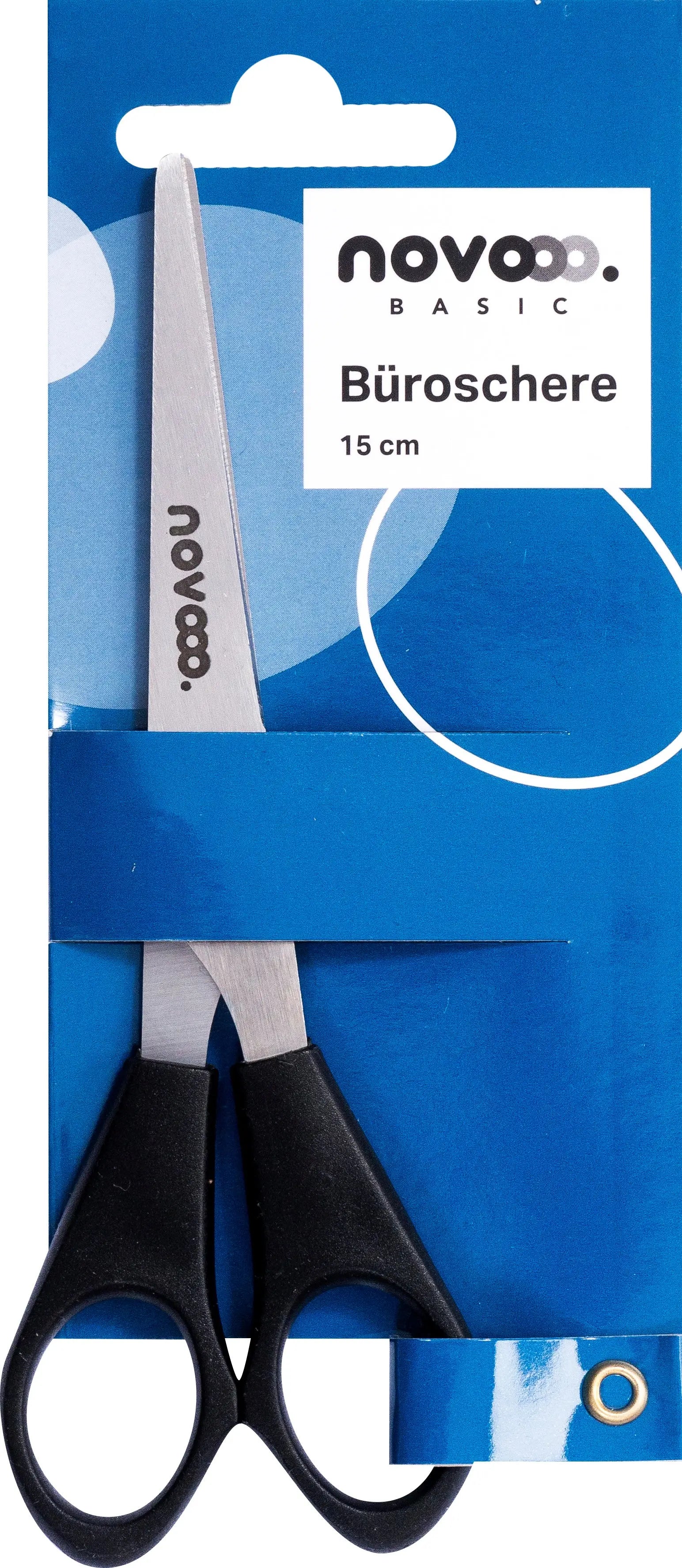 NOVOOO Büroschere 15cm E-131160 MTH für Rechtshänder, schwarz Idealshop