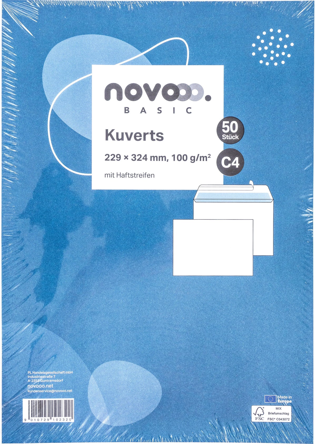 NOVOOO Couvert o/Fenster C4 731512 100g, weiss 50 Stück Idealshop