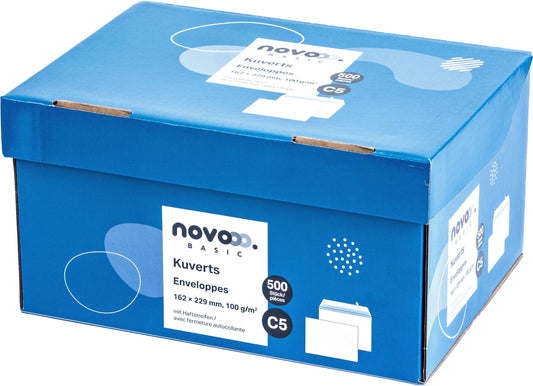 NOVOOO Couvert o/Fenster C5 731518 100g, weiss 500 Stück Idealshop