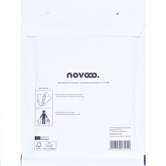 NOVOOO Luftpolstertasche Gr.3 E-1712136 weiss, 170x225mm 100 Stück Idealshop