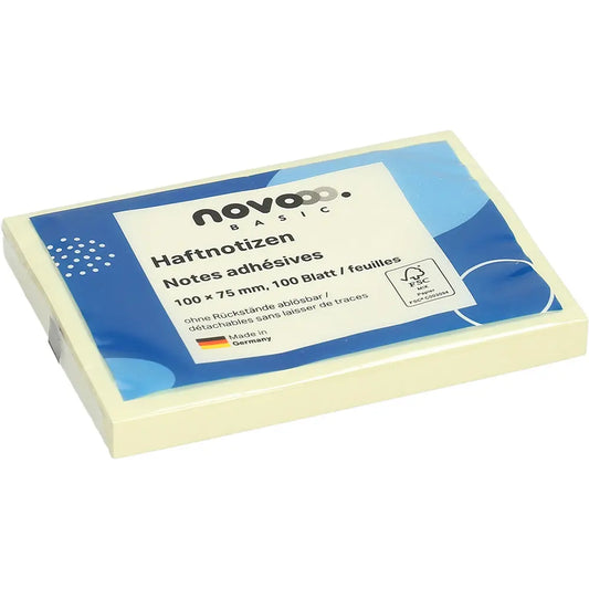 NOVOOO Haftnotizen 100x75mm 5657-01 gelb 100 Blatt Idealshop