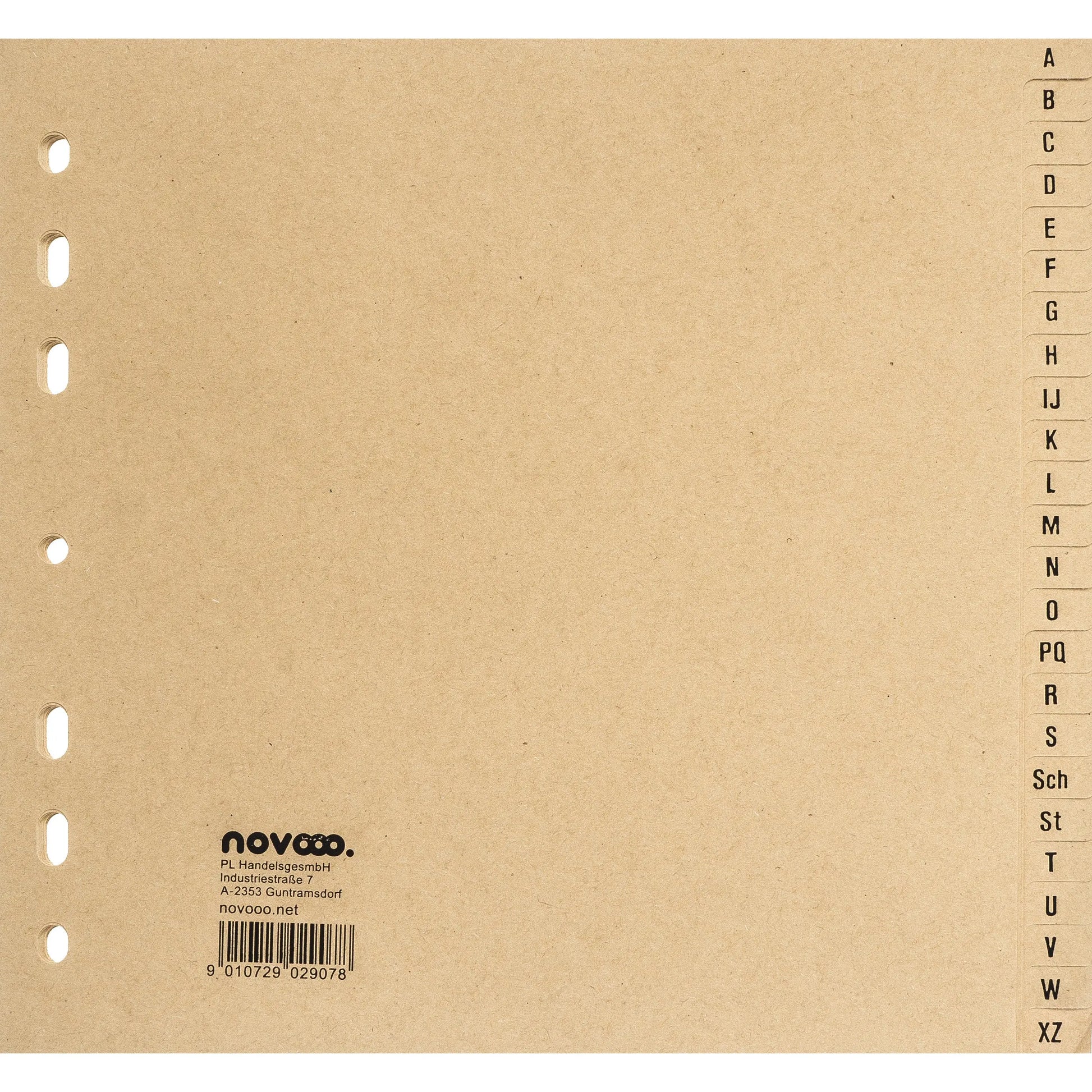 NOVOOO Kartonregister 3/4 H. 40626 chamois A-Z 24-teilig Idealshop