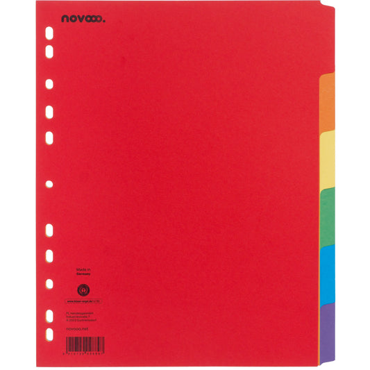 NOVOOO Kartonregister A4+ 40640 intensiv 6-teilig Idealshop