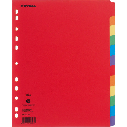 NOVOOO Kartonregister A4+ 40642 intensiv 12-teilig Idealshop