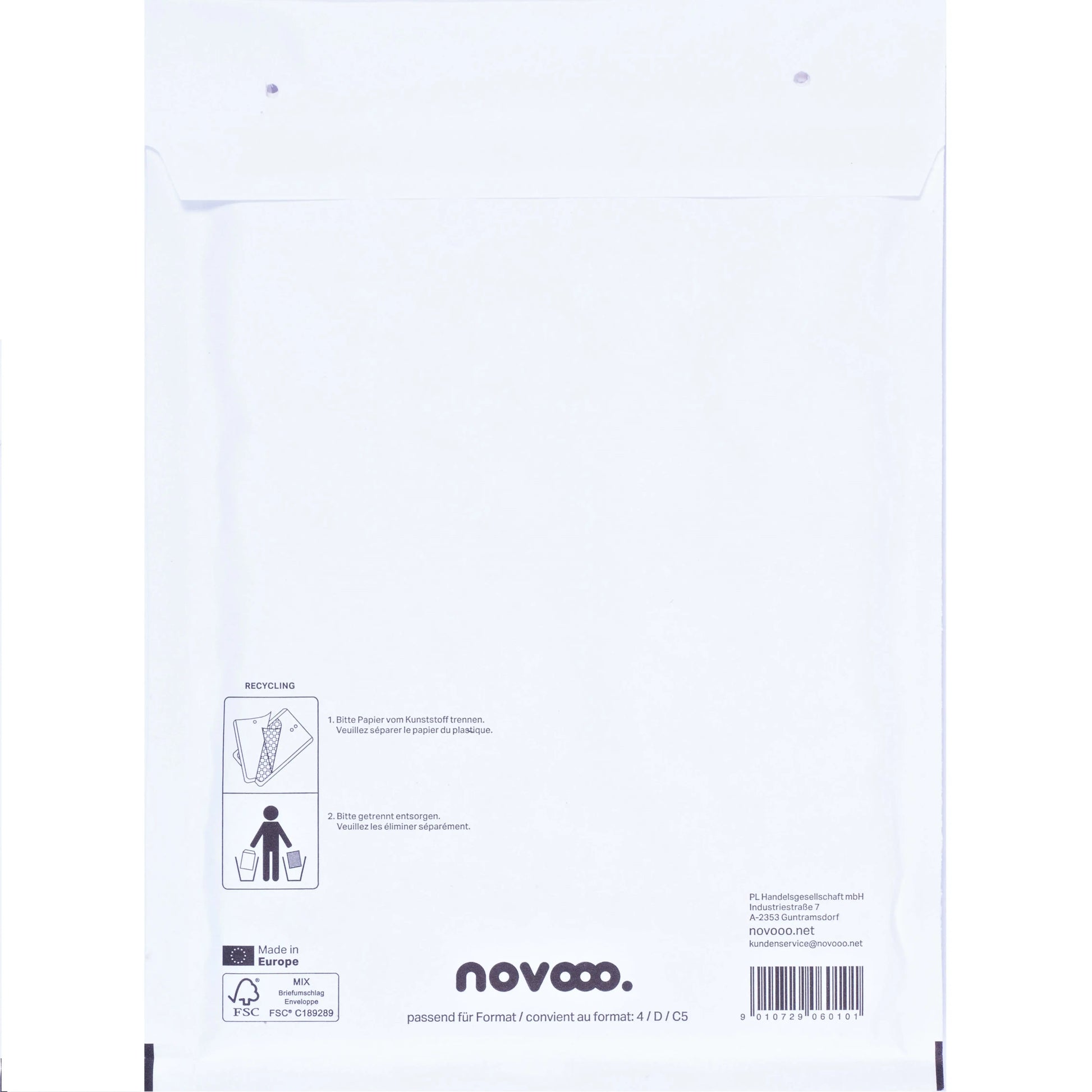 NOVOOO Luftpolstertasche Gr.4 E-1712139 weiss, 200x275mm 100 Stück Idealshop