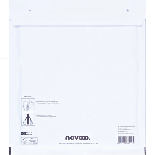 NOVOOO Luftpolstertasche Gr.5 E-1712140 weiss, 240x270mm 100 Stück Idealshop