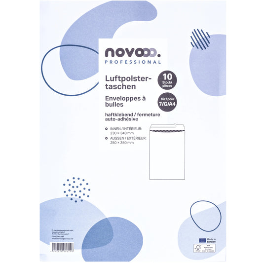 NOVOOO Luftpolstertasche Gr.7 E-1712142 weiss, 250x350mm 10 Stück Idealshop