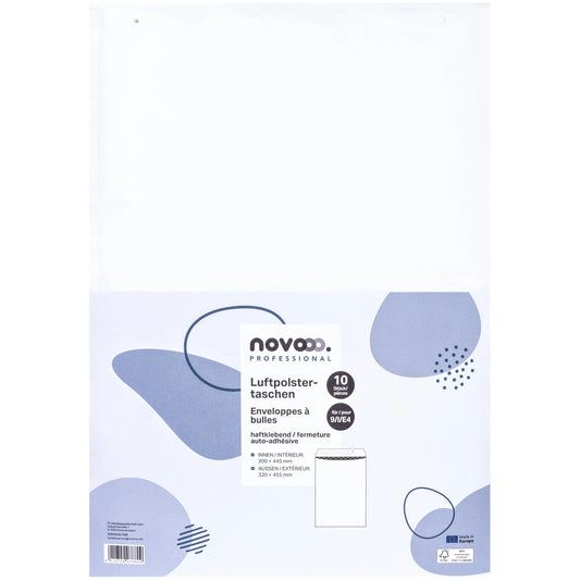 NOVOOO Luftpolstertasche Gr.9 E-1712152 weiss, 320x455mm 10 Stück Idealshop