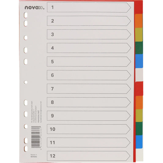 NOVOOO Register PP A4 40984 multicolor 12-teilig Idealshop