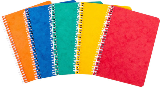 NOVOOO Spiralheft ass. 10.6×14.6cm 729778 kariert, 4mm, 70g 48 Blatt Idealshop