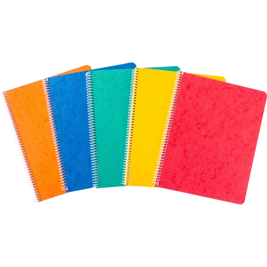 NOVOOO Spiralheft ass. 14.8×21cm 729779 kariert, 4mm, 70g 48 Blatt Idealshop