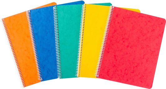 NOVOOO Spiralheft ass. 17.5×22cm 729782 liniert, 8mm, 70g 48 Blatt Idealshop