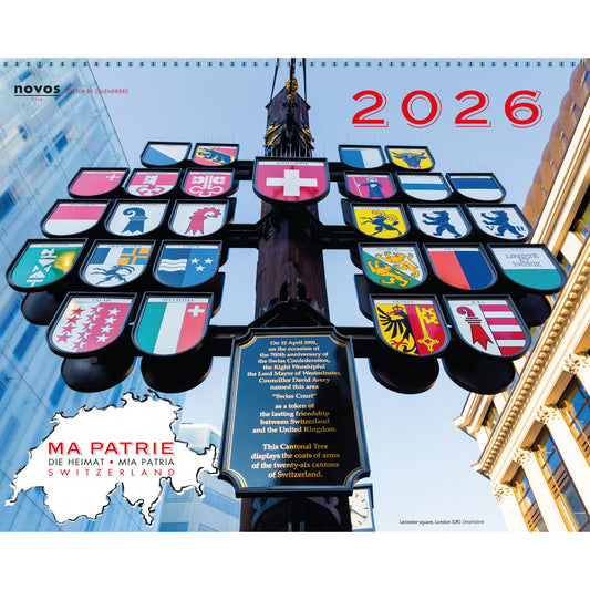 NOVOS Tischkalender Die Heimat 2026 507005 1M/1S ML 19.2x22.5cm Idealshop