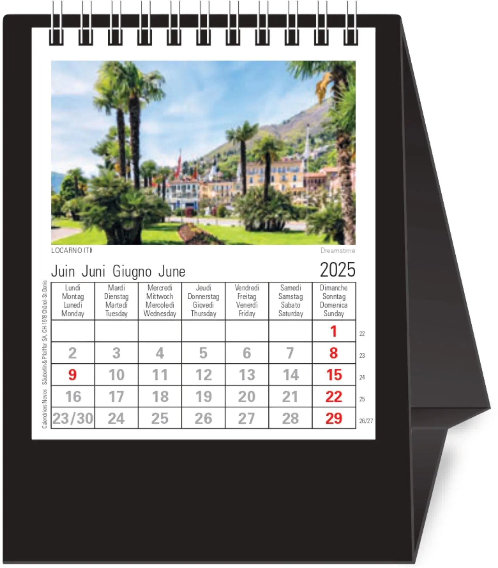NOVOS     Tischkalender Helvetia    2025 Idealshop