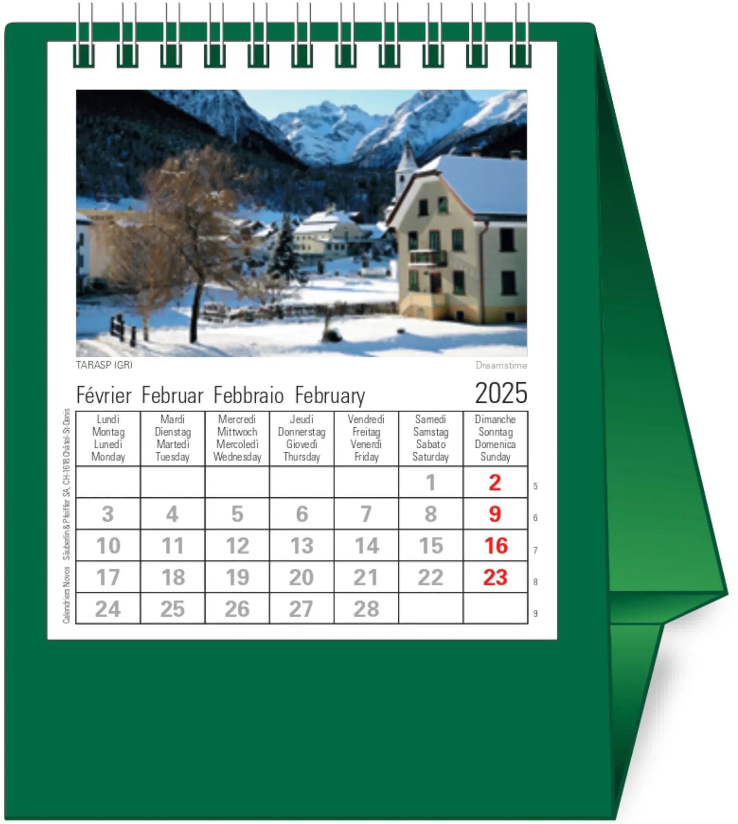 NOVOS     Tischkalender Helvetia    2025 Idealshop