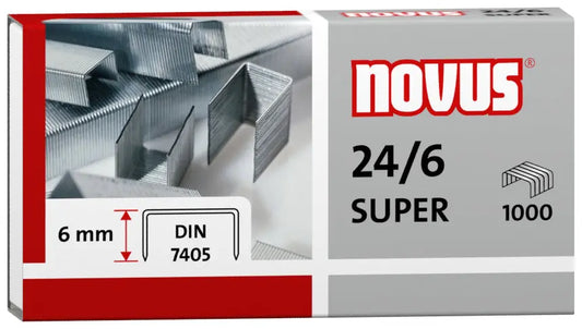 NOVUS Heftklammern 24/6 mm 24/6 040-0026 1000 Stück Idealshop