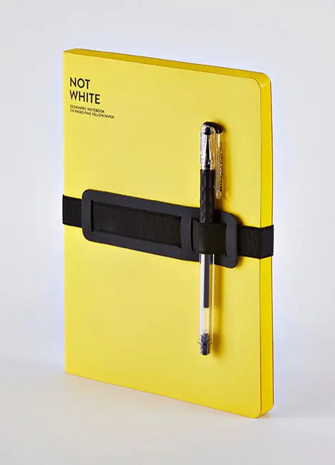 NUUNA Notizbuch Not White A5 54990 Light Yellow,blanko,176 S. Idealshop