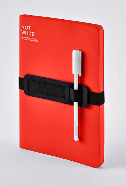 NUUNA Notizbuch Not White A5 55218 Red,blanko,176 S. Idealshop