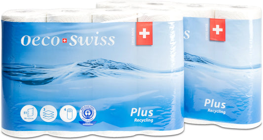 OECO SWISS Haushaltspapier Plus 3388517 4 Rollen Idealshop