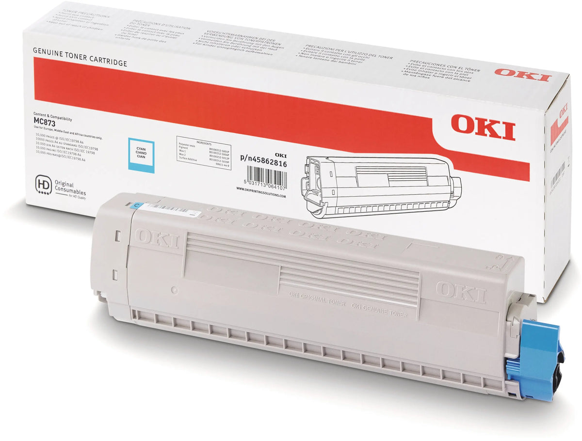 OKI Toner cyan 45862816 MC873 10'000 Seiten Idealshop