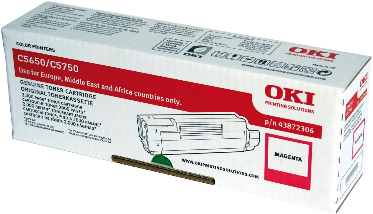 OKI Toner magenta 43872306 C5650/5750 2000 Seiten Idealshop
