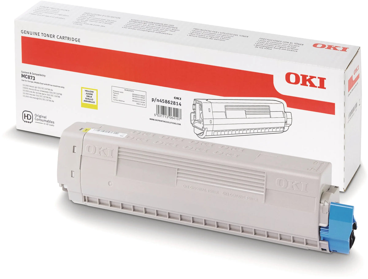 OKI Toner yellow 45862814 MC873 10'000 Seiten Idealshop